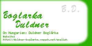 boglarka duldner business card